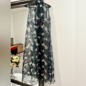 STAUD Navy Albee Dress